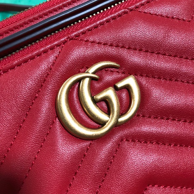 Gucci經典款女包 453878 古馳新款Marmont單肩斜挎小包 Gucci信封包 gucci兩包合一手拿包  gqy2531